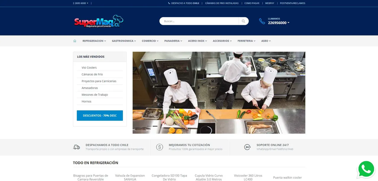 Sitio supermaq.cl: E-commerce con Webpay y miles de productos